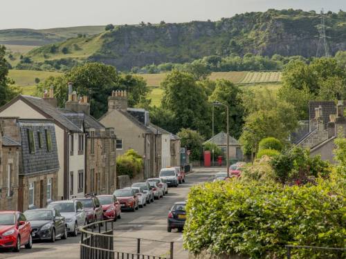 View down Baberton Avenue towards the old toilet View down Baberton Avenue towards the old toilet